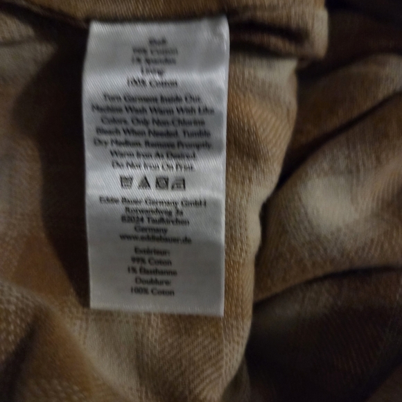 Eddie Bauer Women's Boyfriend Mid-Rise Straight Flannel Lined Jeans Sz 16 - Picture 6 of 12